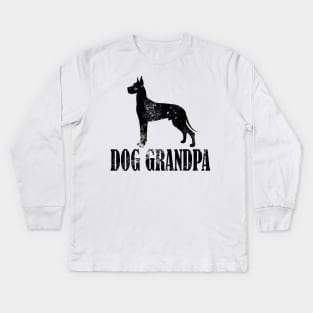 Great Danes Dog Grandpa Kids Long Sleeve T-Shirt